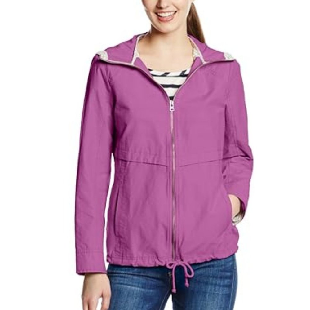 Columbia Spring Jacket for Women, SMALL Lightweight Windbreaker w/ Hood (Mauve)